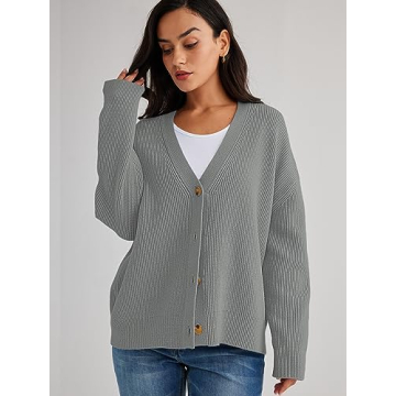 LILLUSORY Women's Oversized Cardigan Sweater for Fall