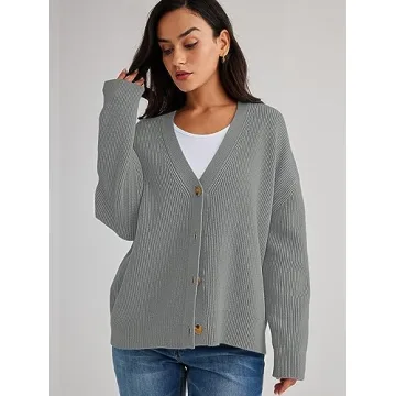 LILLUSORY Women's Oversized Cardigan Sweater for Fall
