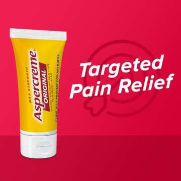 Aspercreme Original Pain Relief Cream for Arthritis, Joint & Muscle Pain, Non-Greasy Topical Analgesic with Moisturizing Aloe & Max-Strength 10% Trolamine Salicylate, 3 oz.