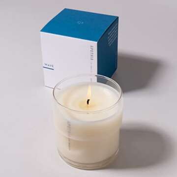 APOTHIA - Wave Candle | White Grapefruit & Salty Ozone | Award Winning Scented Candles with Premium ...