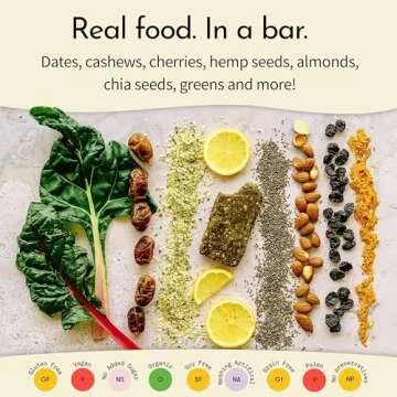 Send Bars Vegan Protein Bars with Greens - Variety Box (8 Bars)