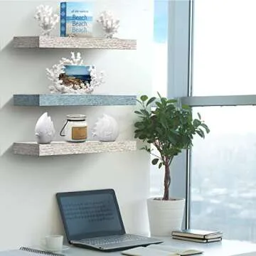 Buy Sorbus 16 Inch Rustic Floating Shelves for Any Room