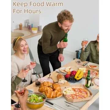 Silicone Electric Warming Mat for Food 3-Temperature,Food Warmer for Buffet Parties, Restaurants & D...