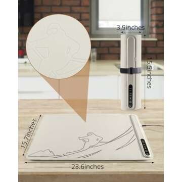 Sleek Silicone Electric Warming Mat for Effortless Entertaining