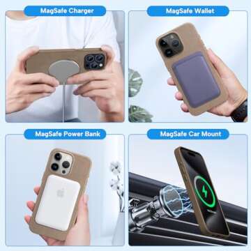 Miracase iPhone 15 Pro Max Case with MagSafe Compatibility
