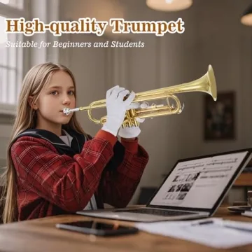 Beginner Bb Trumpet Kit Gold Lacquer Complete Set