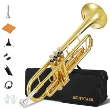 Beginner Bb Trumpet Kit Gold Lacquer Complete Set
