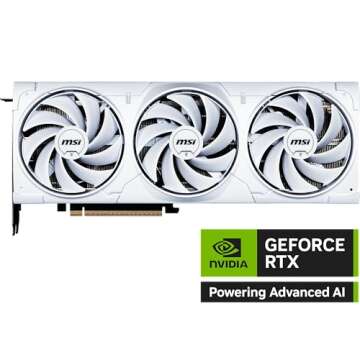 MSI Gaming RTX 5080 16G Ventus 3X OC White Graphics Card (16GB GDDR7, 256-bit, Extreme Clock TBD MHz...