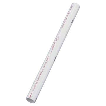 CHARLOTTE PIPE 1/2 IN x 2 FT SCH 40 PLAIN END PIPE PRESSURE - Perfect for Plumbing & Irrigation