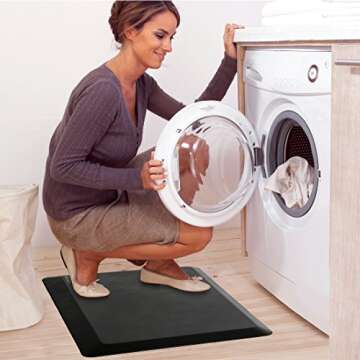 Seville Classics Airlift Comfort Mat - Reduce Fatigue at Work