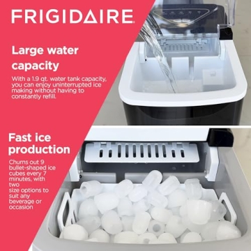 Compact Countertop Ice Maker - 26lbs Daily Ice Production