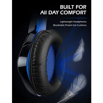 ZIUMIER Gaming Headset with Noise Canceling Mic and Lights