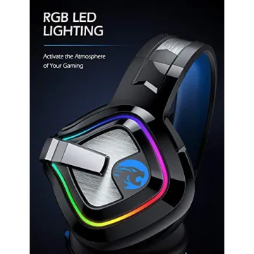 ZIUMIER Gaming Headset with Noise Canceling Mic and Lights