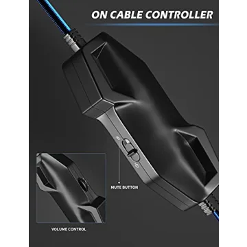 ZIUMIER Gaming Headset with Noise Canceling Mic and Lights