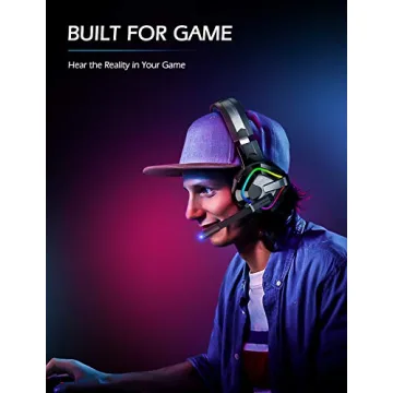 ZIUMIER Gaming Headset with Noise Canceling Mic and Lights