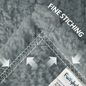 Furrybaby Dog Blanket Soft Sherpa Fleece for Small Pets