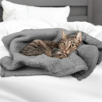 Furrybaby Dog Blanket Soft Sherpa Fleece for Small Pets