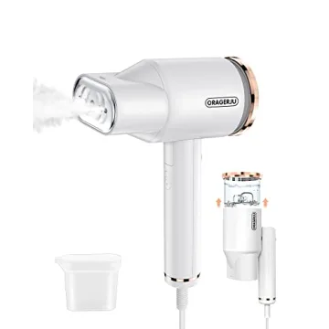 Portable Steamer for Clothes, Oragerju 2 in 1 Handheld Steamer and Iron, 15s Fast Heat-up, 2 Steam M...