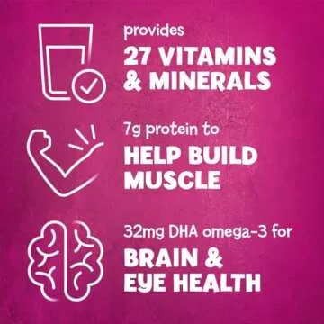 PediaSure Grow & Gain With Immune Support Shake Mix Powder, Kids Protein Shake, Chocolate, 14.1 oz Can, Pack of 3—24 Servings