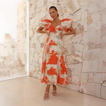 Floral V-Neck Maxi Dress for Women - Summer Style Unleashed