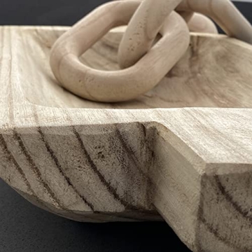 Artisane Kingston Dough Tray Paulownia Wood Decor Parmesan Brown