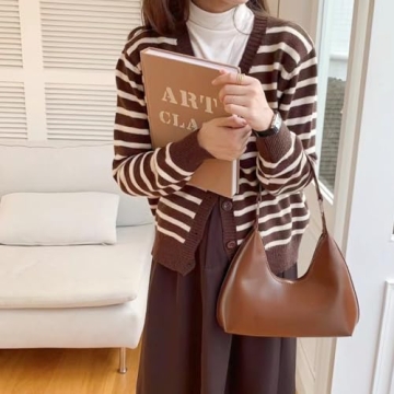 Stylish Retro Vegan Leather Shoulder Bags for Women