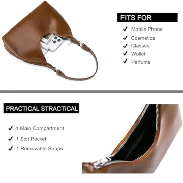 Stylish Retro Vegan Leather Shoulder Bags for Women