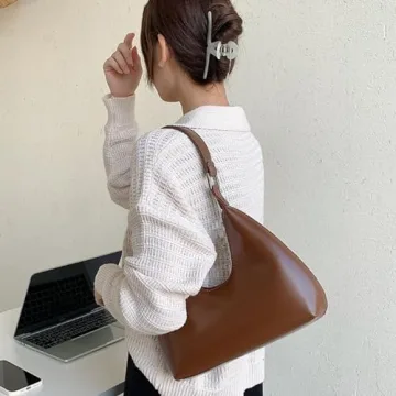 Stylish Retro Vegan Leather Shoulder Bags for Women