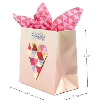 Hallmark Signature Small Heart Gift Bag for All Occasions