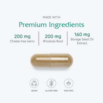 Vitanica FemRebalance, Hormone Balance Support for Women, Vegan, 60 Capsules