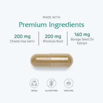 Vitanica FemRebalance, Hormone Balance Support for Women, Vegan, 60 Capsules