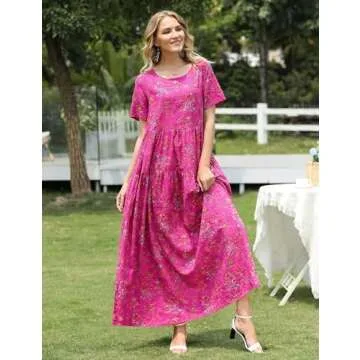 Bohemian Floral Summer Dress for Women - YESNO