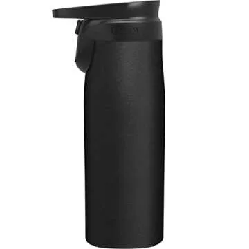 CamelBak Forge Flow Coffee & Travel Mug, Insulated Stainless Steel - Non-Slip Silicon Base - Easy One-Handed Operation - 20oz, Black