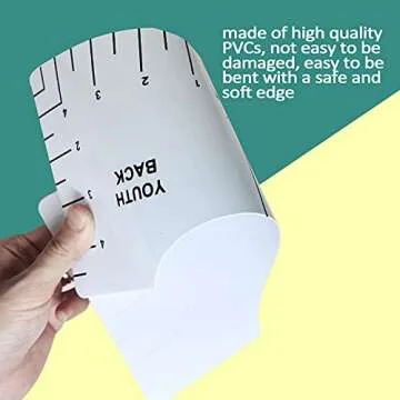 10PCS Tshirt Ruler Alignment Tool Set Tshirt Ruler Guide for Vinyl Tshirt Alignment Tool T Shirt Rulers to Center Designs Transparent T Ruler for Infant Toddler Youth Adult, Front and Back Measurement