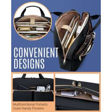 LIGHT FLIGHT 15.6 Inch Laptop Briefcase - Stylish & Durable