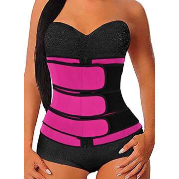 IMUZYN Waist Trainer for Women - Workout Corsets Cincher Body Shaper Trimmer Shapewear Tummy Control...