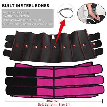 IMUZYN Waist Trainer for Women - Workout Corsets & Tummy Control