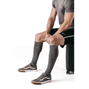 Dr. Scholl's Mens Graduated Compression Over The Calf - 2 & 3 Pair Packs Energizing Comfort And Fati...