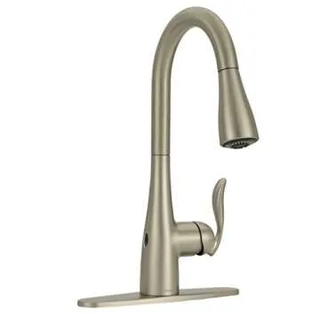 Moen 7594EWSRS Arbor Motionsense Wave Sensor Touchless One-Handle Kitchen-Sink-faucets, Pack of 1, Stainless