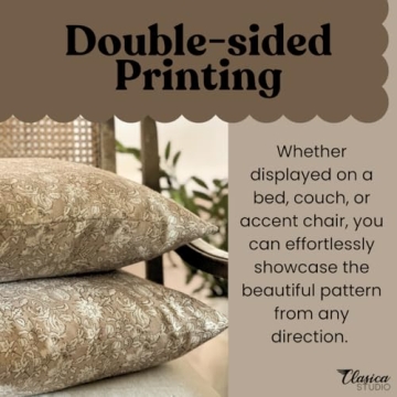 Vintage Floral Pillow Cover by Clasica Studio 18x18 Cozy Charm