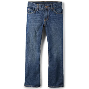 The Children's Place Boys Basic Bootcut Jeans - Dark Jupiter, Size 8