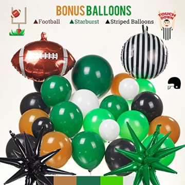 Football Balloon Garland Kit for Parties and Events