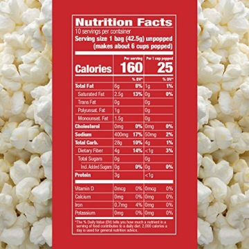 Skinnygirl Butter Sea Salt Microwave Popcorn 10 Mini Bags