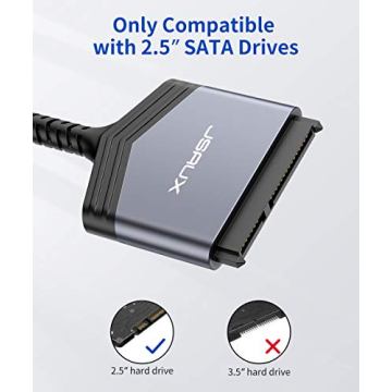 JSAUX SATA to USB C Cable for Fast Data Transfer