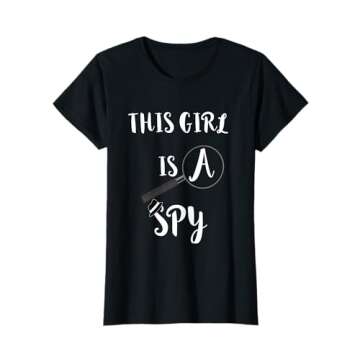 This Girl Is A Spy Costume Investigate Detective T-Shirt T-Shirt
