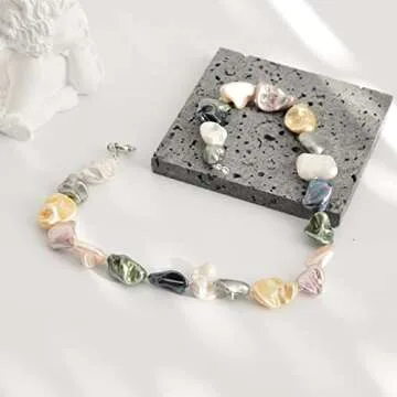 Elegant Pearl Choker Necklace for Women - Boho Statement Jewelry