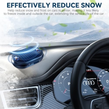 Egmsic 2PCS Electromagnetic Car Snow Removal Device - Easy Installation & Solar Powered