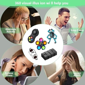 Fidget Toys Set for Stress Relief and Focus - Multi-Style