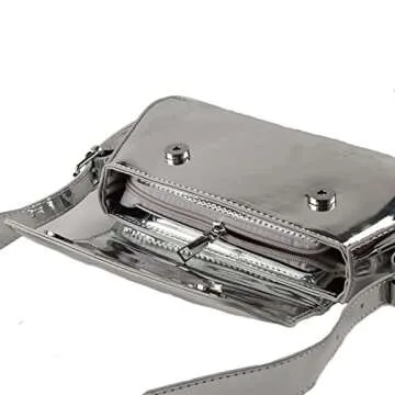 Silver Evening Bag for Women - Stylish Metallic Purse