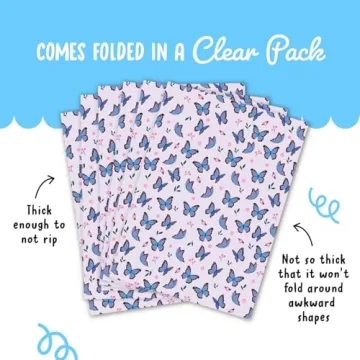 Central 23 Purple Butterflies Gift Wrap - Eco-Friendly